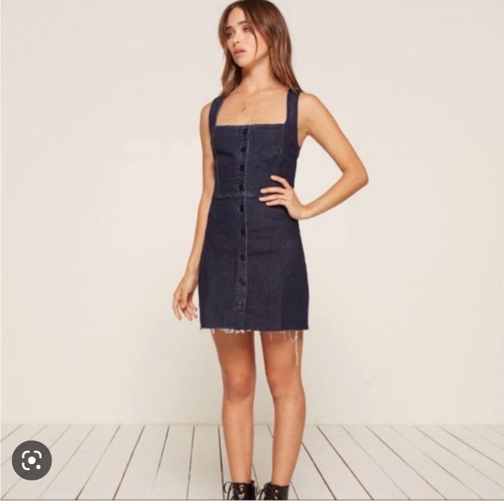 Reformation dark denim Lars Dress